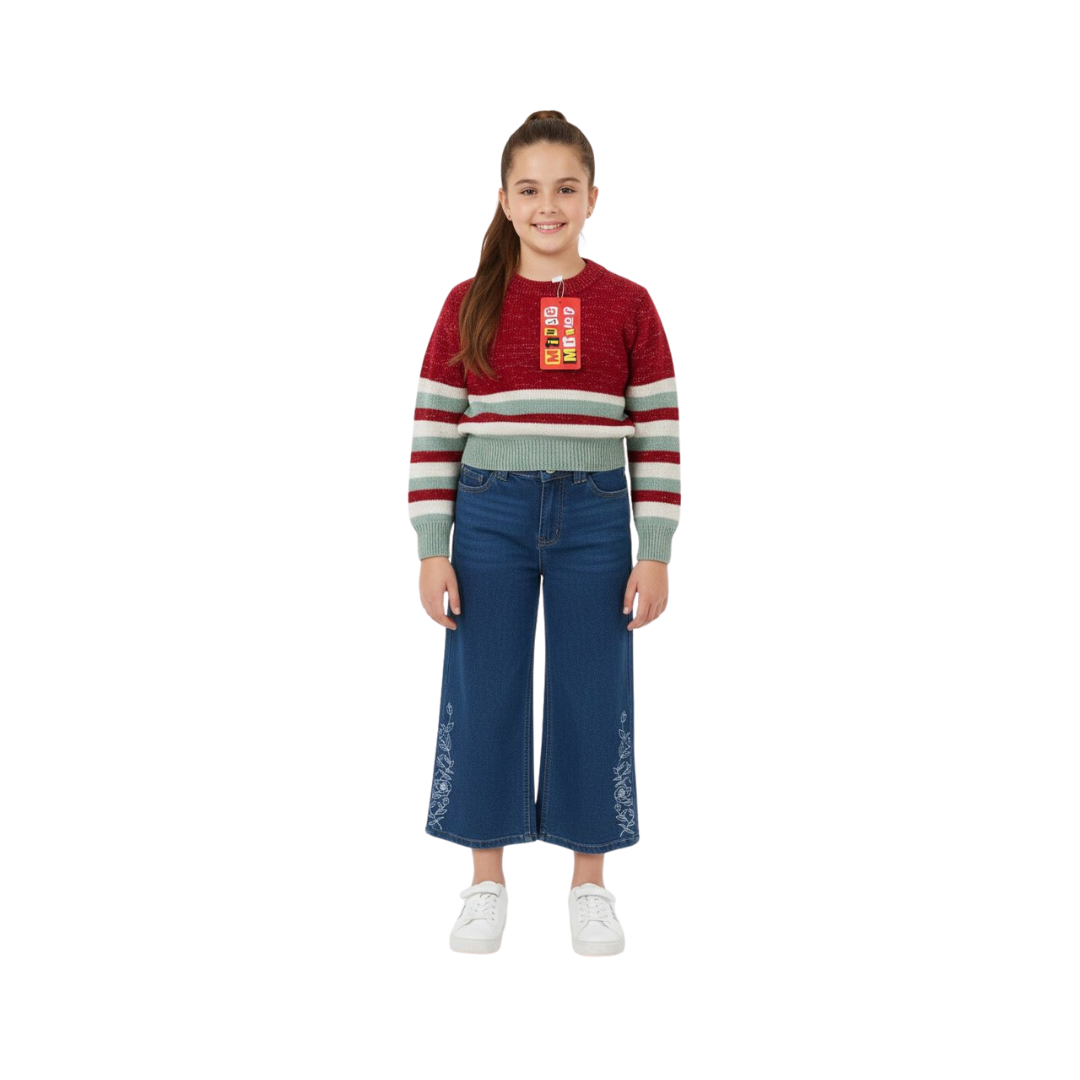 Minnie Minor Girls Sweater