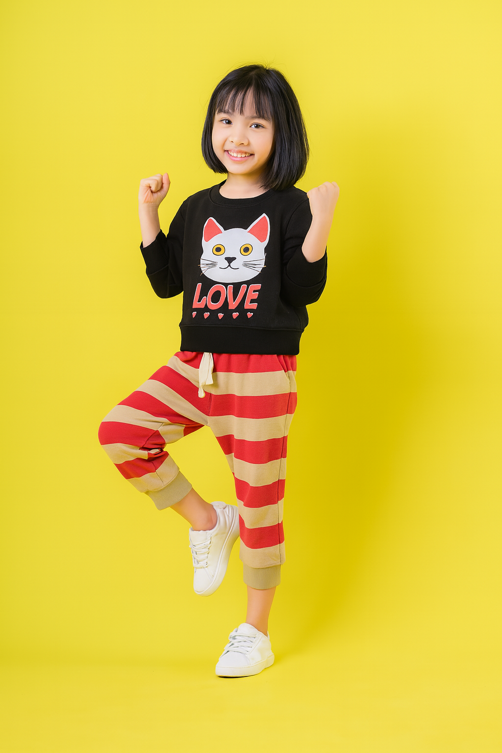 Mango  Fleece Cat Pair Suit.