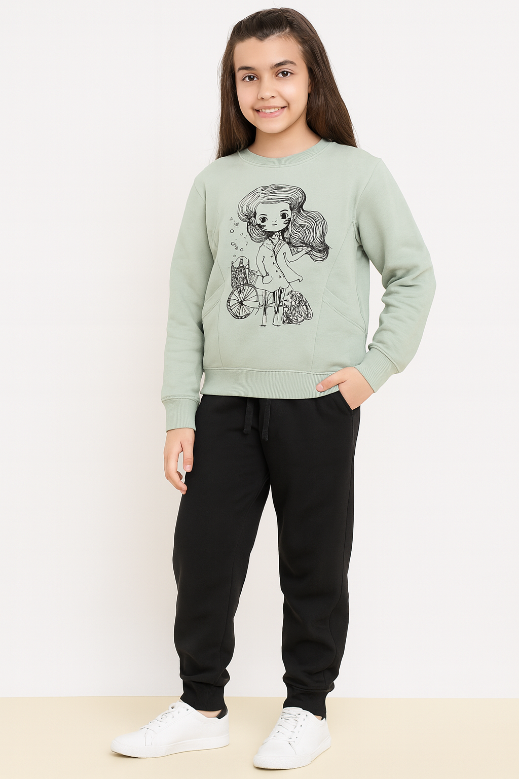 Rollover Girls Pocket Fleece Sweatsuit