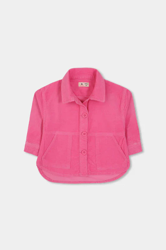 rollover Girls Pink Charm Corduroy Jacket