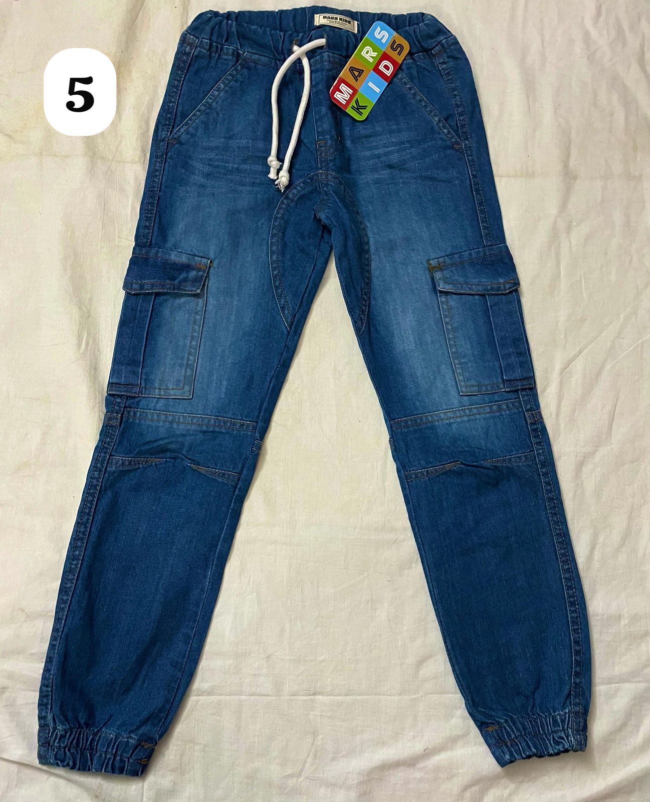 Boys 6-Pocket Denim Joggers  Pant