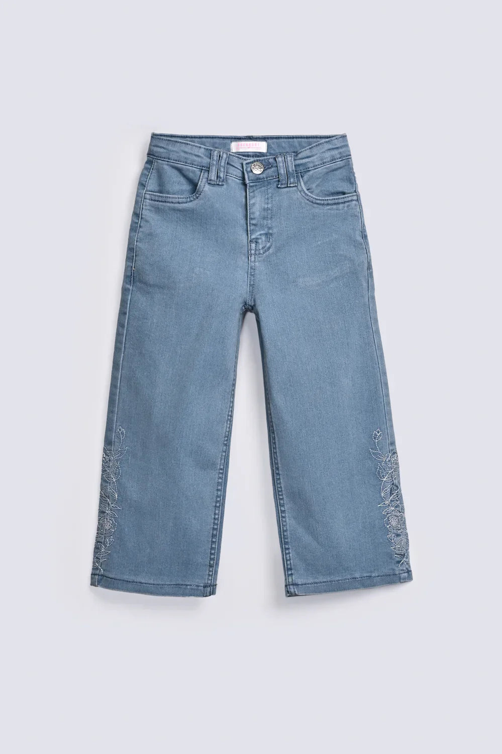 GIRLS EMBROIDERED DENIM