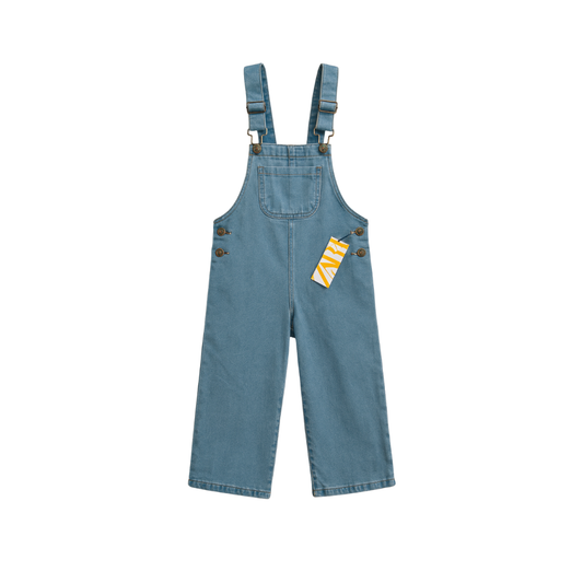 "ONE "denim dungaree