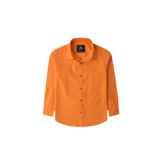 Rollover Orange casual Shirt