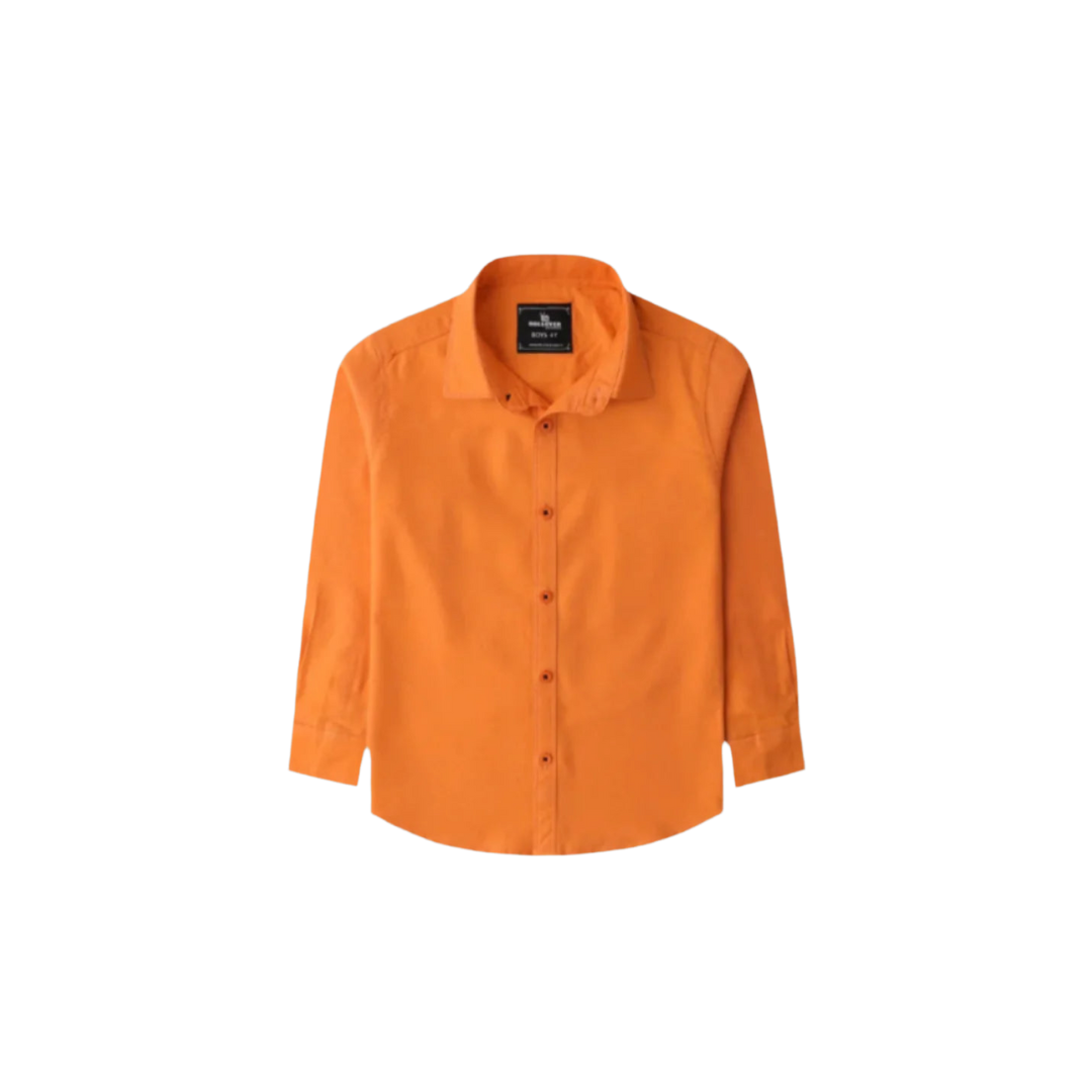 Rollover Orange casual Shirt