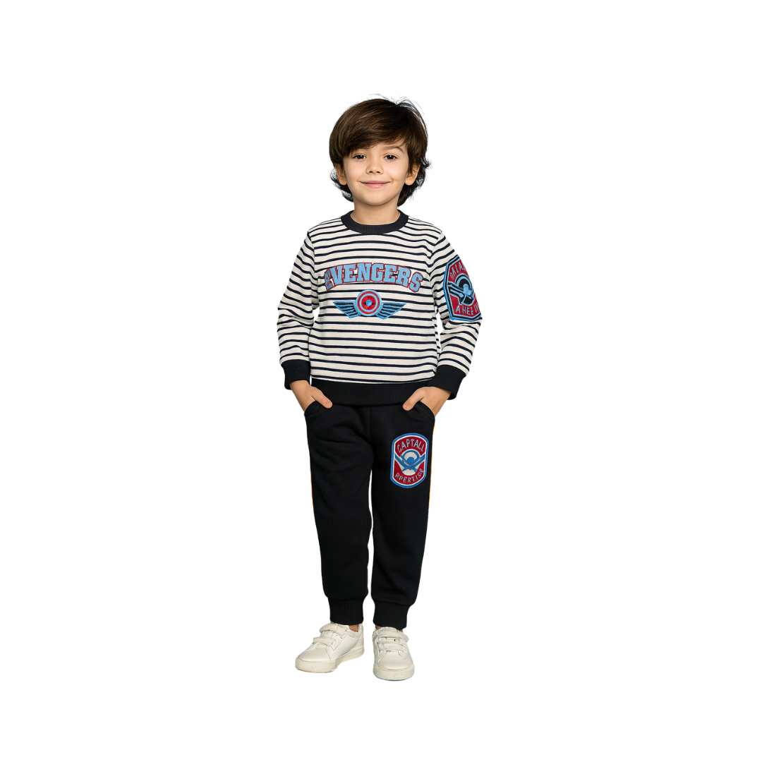 Minnie Timmy Boys Captain America Fleece Track Suit