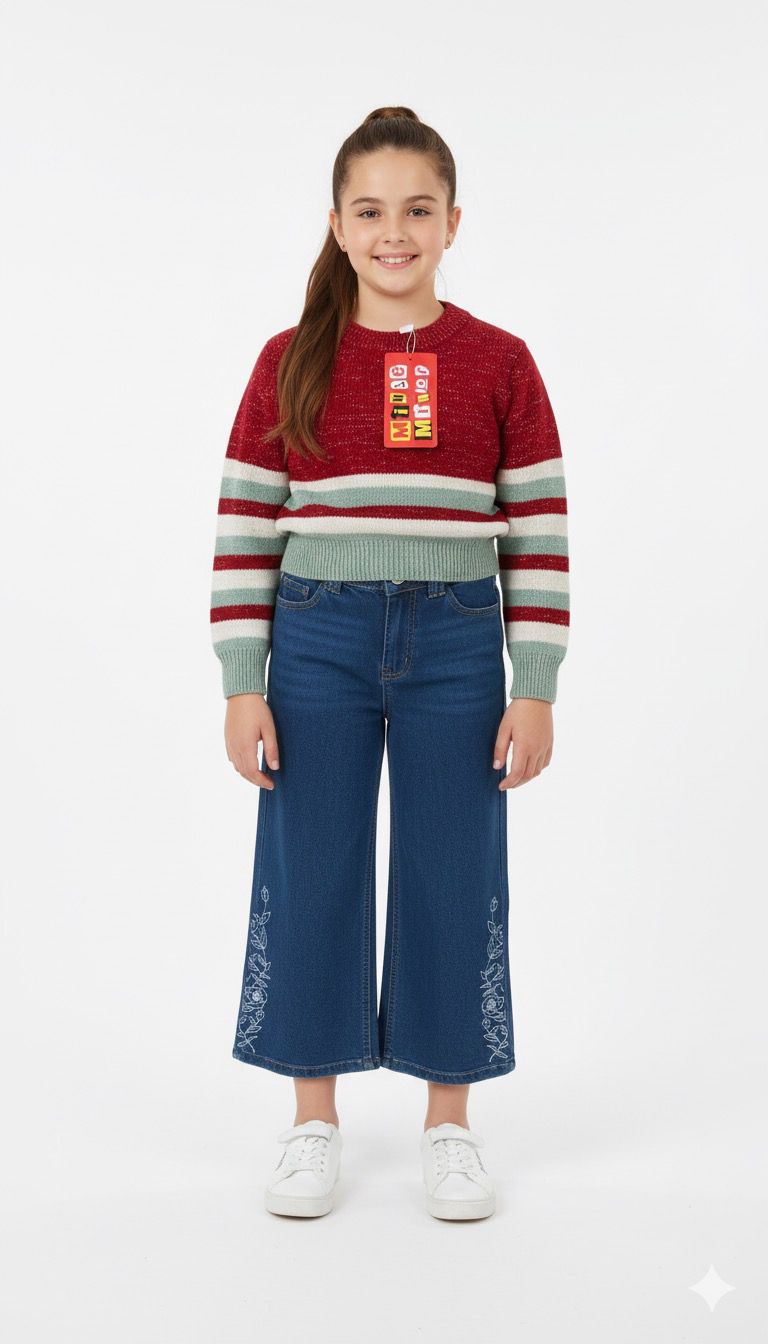 Minnie Minor Girls Sweater